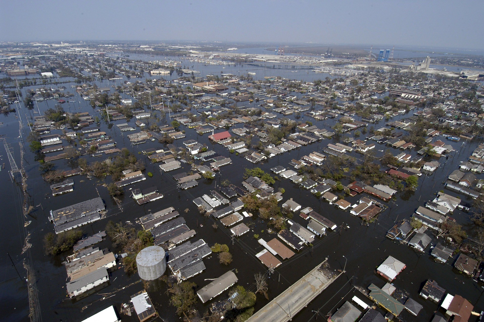 A flooded community